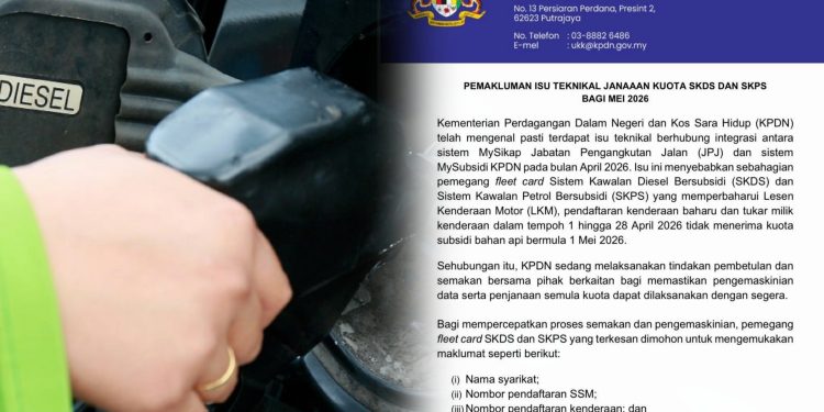 KPDN Kenal Pasti Isu Teknikal Punca Sebahagian Pemegang ‘Fleet Card’ Tidak Terima Kuota Subsidi Bahan Api