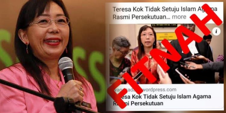 “Siapa Fitnah Akan Masuk Neraka” – Teresa Kok