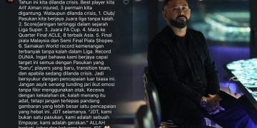 Bersyukur Pencapaian Luar Biasa JDT, Jangan Tunding Jari Ikut Emosi – Tunku Mahkota Ismail