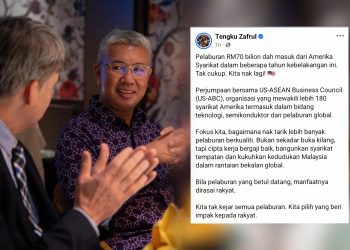 Pelaburan RM70 Bilion Dah Masuk Dari Amerika Syarikat – Tengku Zafrul
