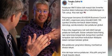 Pelaburan RM70 Bilion Dah Masuk Dari Amerika Syarikat – Tengku Zafrul