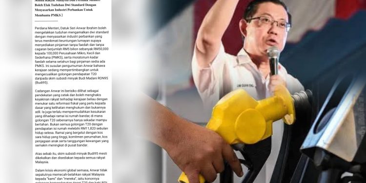 Lim Guan Eng Tegur PMX Anwar: Tidak Patut Memecahbelahkan Rakyat Golongan T20, 80 Peratus