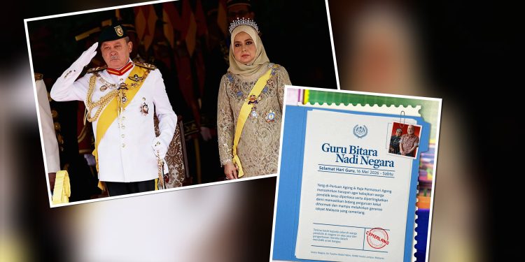 Agong, Raja Permaisuri Agong Zahir Ucapan Selamat Hari Guru