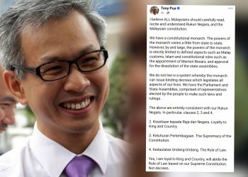 Tony Pua Dakwa Kuasa Raja Terhad Kepada Perkara-Perkara Tertentu