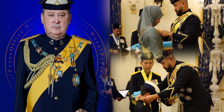 Sultan Ibrahim Kurnia SMIJ Kepada Che’ Puan Mahkota Khaleeda Johor, DK I Kepada Raja Muda Johor
