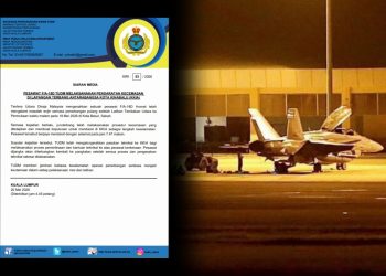TUDM Sahkan Pesawat F/A-18D Hornet Alami Masalah Enjin, Mendarat Di KKIA