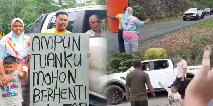 “Tiga Jam Tunggu Tepi Jalan, Syukur Kenderaan Baginda Berhenti”