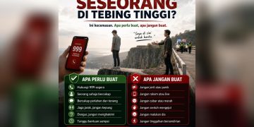 PHM Kongsi Panduan Tangani Situasi Individu di Tebing Tinggi – “Jaga Jarak, Jangan Sentuh Secara Mengejut”