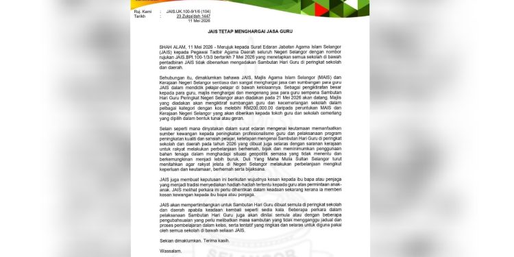 JAIS: Hentikan Tradisi Ibu Bapa Perlu Sediakan Hadiah Sempena Sambutan Hari Guru