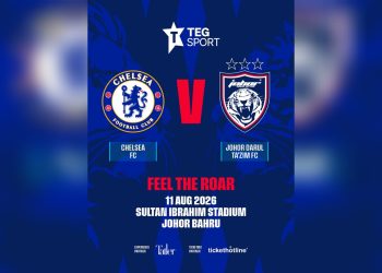 Kelab Gergasi EPL Chelsea Bertemu JDT di Stadium Sultan Ibrahim, Ogos ini