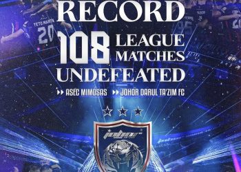 JDT Kini Hanya Selangkah Cipta Rekod Dunia Baharu