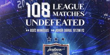 JDT Kini Hanya Selangkah Cipta Rekod Dunia Baharu