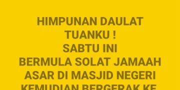 Himpunan Daulat Tuanku Sabtu Ini Bukan Medan Kebencian, Simbol Solidariti Rakyat Terhadap Sultan – Mohamed Shukri