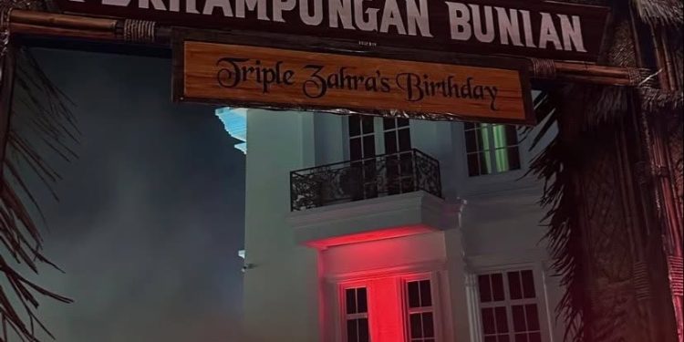Tema ‘Bunian’ Sambutan Hari Jadi Anak Jutawan Kelantan Cetus Perdebatan Netizen