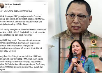 “Tak Sangka DAP Guna Jawatan GLC Untuk Berjual Beli Politik”
