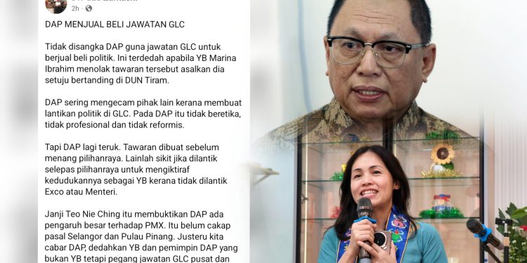 “Tak Sangka DAP Guna Jawatan GLC Untuk Berjual Beli Politik”