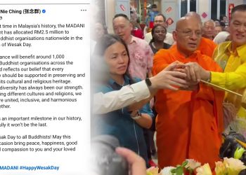 Kerajaan Beri Peruntukan RM2.5 Juta Kepada Organisasi Buddha Sempena Hari Wesak