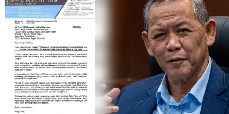 Undang Yang Empat Negerí Sembilan Tidak Setuju Pembubaran DUN Negeri Sembilan?