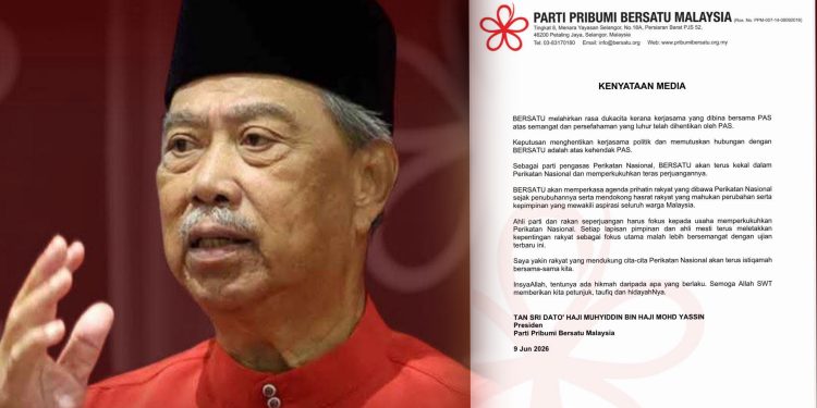 Muhyiddin Dukacita, Ingatkan PAS Bahawa Bersatu Pengasas PN