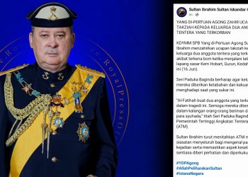Agong Zahir Ucapan Takziah Dua Anggota Tentera Terkorban, Titah Siasatan Menyeluruh