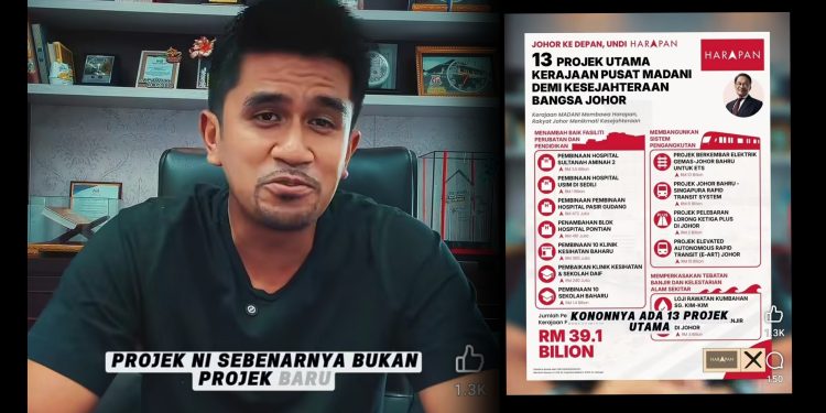 Jangan Jadi ‘Kaki Claim’, Banyak Projek Johor Bermula Sebelum Kerajaan Madani