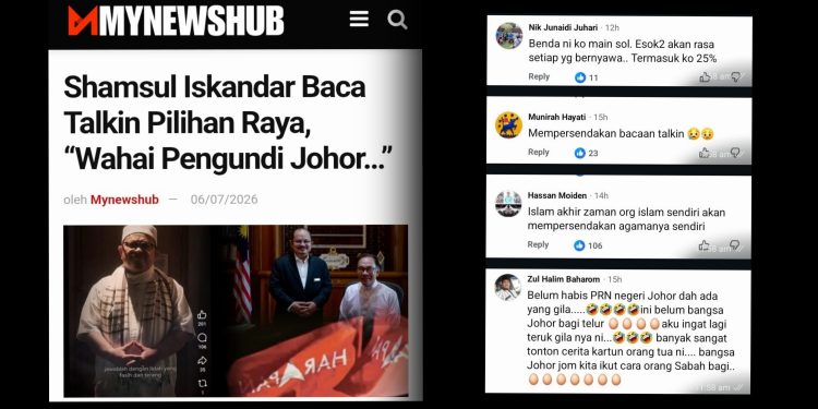 Talkin Pilihan Raya Keterlaluan, Persenda Talkin Jenazah – Netizen