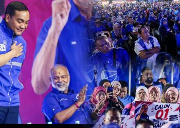 PRN Johor: Lautan Biru Di Himpunan Anak Tiram