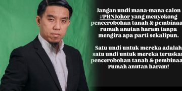 Jangan Undi Calon Sokong Rumah Ibadat Haram – Firdaus Wong
