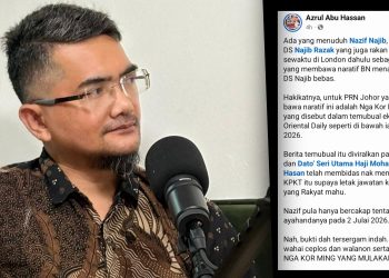 Nga Kor Ming Terlebih Dahulu Bawa Naratif BN Johor Menang Besar Najib Bebas – Azrul