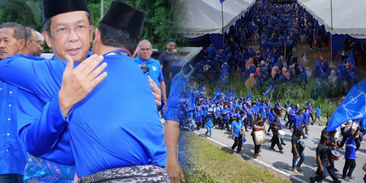 Jalaluddin Terharu Saksikan Gelombang Biru Semasa Penamaan Calon