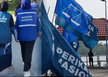 Gambar Jentera Wanita BN-PN Berjalan Seiring Raih Sokongan Netizen