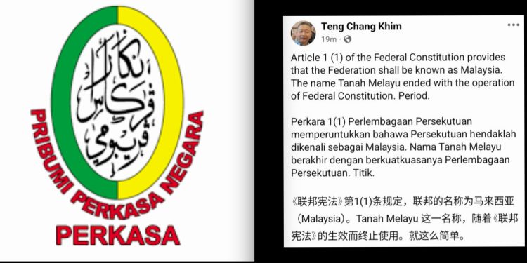 Agenda Politik Sempit Cuba Padam Identiti Tanah Melayu – Perkasa