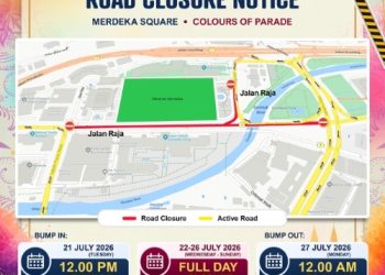 Jalan Raja Ditutup Enam Hari Sempena Citrawarna 2026
