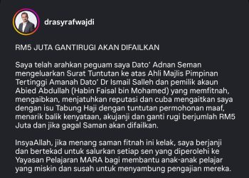 Asyraf Wajdi Janji Derma Ganti Rugi RM5 Juta Andai Menang Saman Fitnah