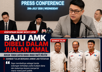 Baju AMK Dibeli Dalam Jualan Amal, Bukan Tanda Sertai PKR – Nicky Liow