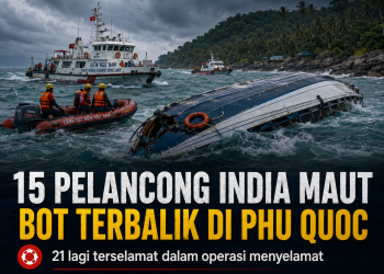 Percutian Bertukar Tragedi, 15 Pelancong India Maut Bot Terbalik Di Phu Quoc