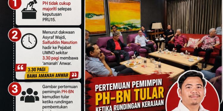Cium Tapak Kaki – AMK Selangor Lupa Siapa Mengetuk Pintu UMNO Pukul 3.30 Pagi?