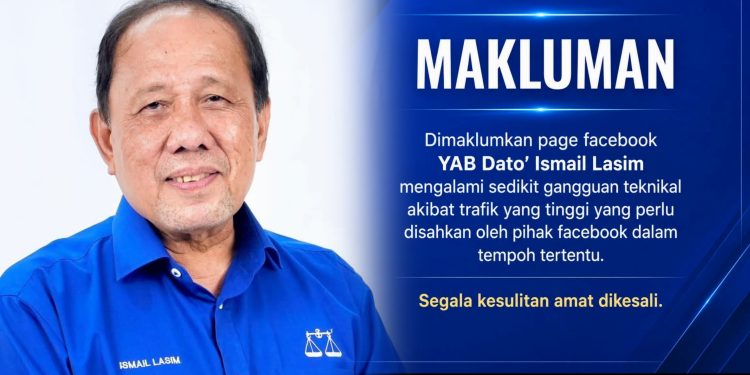 Facebook MB Ismail Lasim Kembali Pulih Selepas Alami Gangguan Teknikal