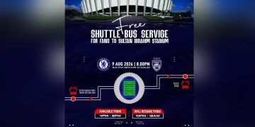 Bas Shuttle Percuma Disediakan Sempena Aksi JDT Vs Chelsea