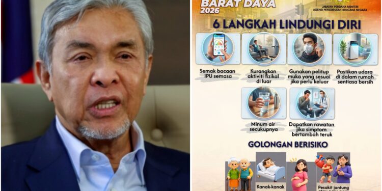 Zahid Nasihat Orang Ramai Jaga Kesihatan, Jerebu Dijangka Berterusan
