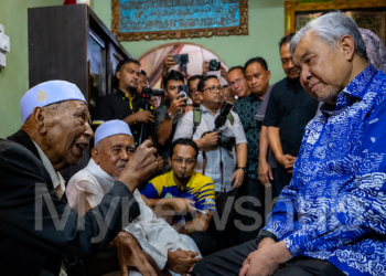 TPM Zahid Ziarah Mursyidul Am PAS Hashim Jasin di Perlis