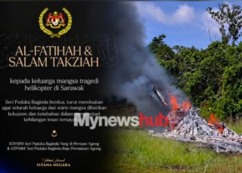 Agong, Raja Permaisuri Agong Zahir Ucapan Takziah Kepada Keluarga Mangsa Helikopter Terhempas
