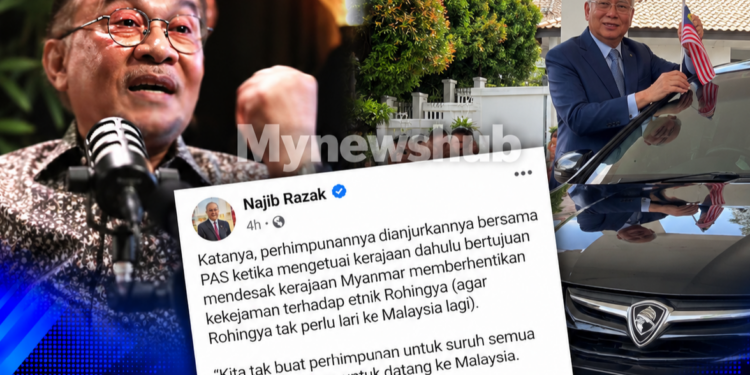 FB Najib Razak Siar Semula Kenyataan 2020 Isu Rohingya Susulan Dakwaan Anwar