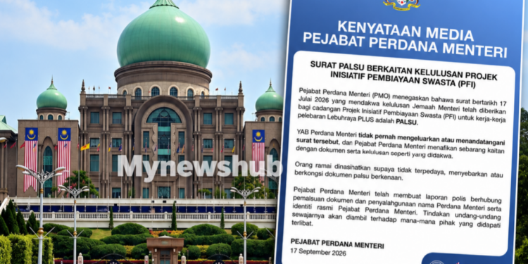 PMO Buat Laporan Polis Surat Palsu Kelulusan Projek Inisiatif Pembiayaan Swasta