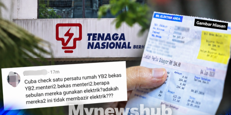 Netizen Mula Persoal Berapa Kadar Penggunaan Elektrik Rumah Menteri