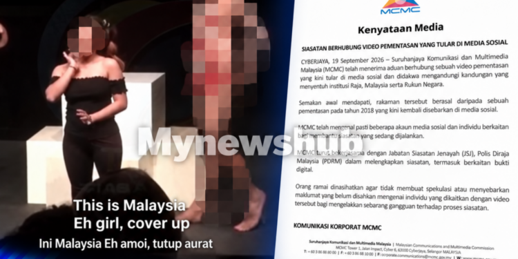 MCMC Siasat Video Pementasan Tular Sentuh Institusi Raja, Malaysia dan Rukun Negara