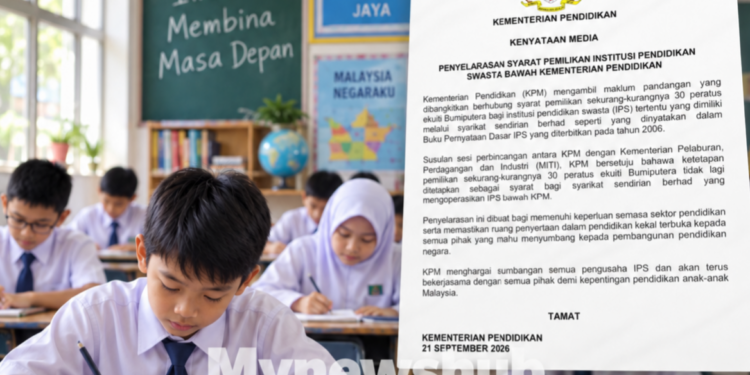 Tiada Lagi Syarat 30% Ekuiti Bumiputera Bagi Syarikat Sendirian Berhad Mengoperasikan IPS