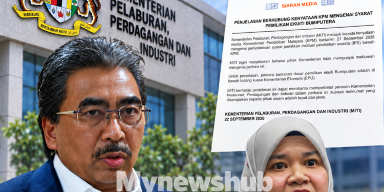 MITI Nafi Terlibat Keputusan Gugur Syarat 30% Ekuiti Bumiputera Bagi IPS Seperti Didakwa KPM