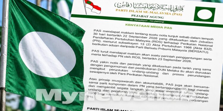 Notis ROS Keluar Ketika DUN Melaka Dibubar, PN Urus Ikut Undang-Undang – PAS