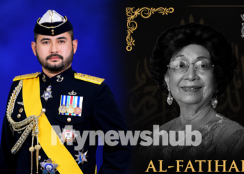 Pemangku Sultan Johor Zahir Takziah Pemergian Allahyarhamah Tun Dr Siti Hasmah